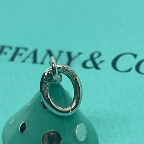 Tiffany & Co. Sterling Silver Blue Enamel Party Hat Birthday Charm - Picture 5 of 11